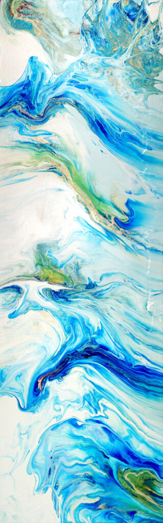 artwork by alisa landman acrylic pour.